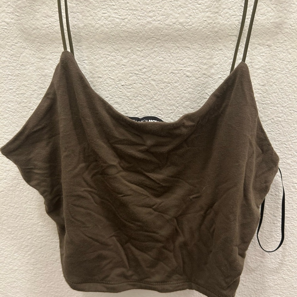 Olive Spaghetti Strap Top